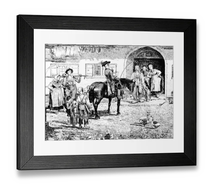 Framed Print : Invitation to a wedding in Upper Bavaria Framed Print : Invitation to a wedding in Upper Bavaria