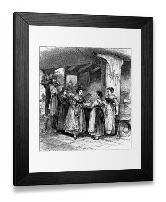Framed Print : Salting of a soup, farmer's wedding in Lenggries Framed Print : Salting of a soup, farmer's wedding in Lenggries