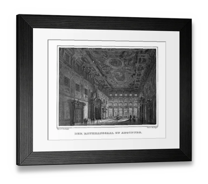 Framed Print : Rathaussaal, Golden Hall, Rathaus
