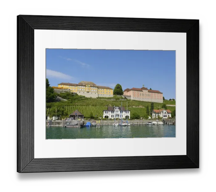Framed Print : Harbour, Meersburg State Winery and New Castle