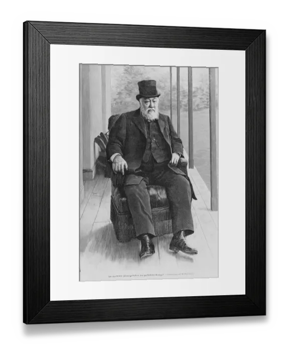 Framed Print : Portrait of the South African President Kruger during his trip to France Framed Print : Portrait of the South African President Kruger during his trip to France