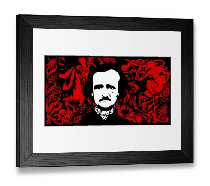 Framed Print : Portrait of Edgar Allan Poe by Felix Vallotton