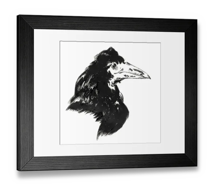 Framed Print : The Raven, by Edouard Manet, 1875 Framed Print : The Raven, by Edouard Manet, 1875
