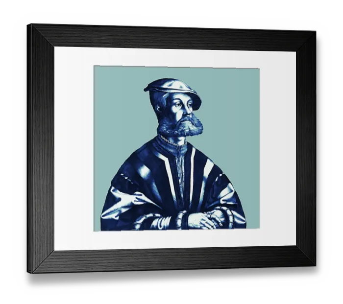 Framed Print : Portrait of Bernhard Knipperdolling, c Framed Print : Portrait of Bernhard Knipperdolling, c