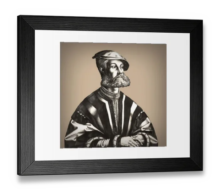 Framed Print : Portrait of Bernhard Knipperdolling, c
