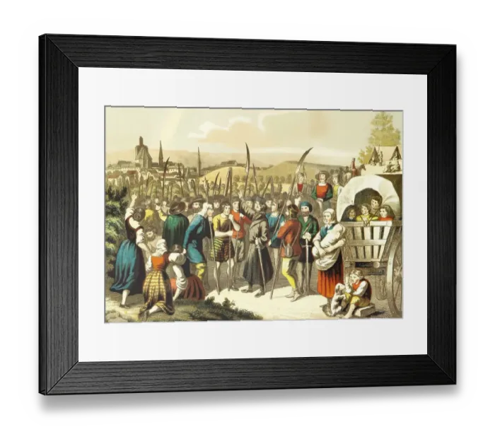 Framed Print : Thomas Muntzer preaching, German preacher and theologian Framed Print : Thomas Muntzer preaching, German preacher and theologian