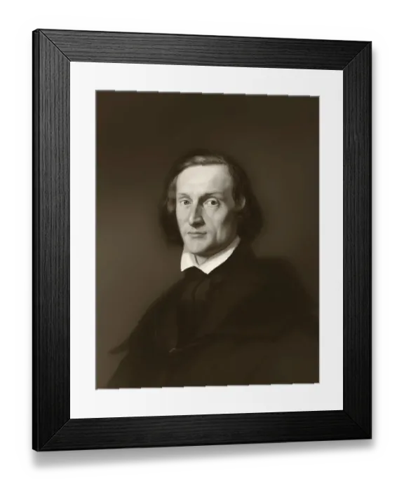 Framed Print : Portrait of Franz Liszt, 1811-1886 Framed Print : Portrait of Franz Liszt, 1811-1886