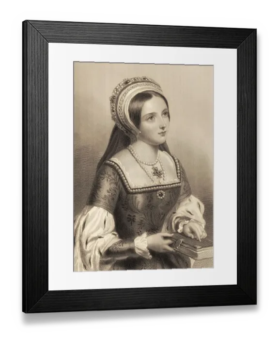 Framed Print : Catherine Parr, 1512 - 1548, Queen of England and Ireland