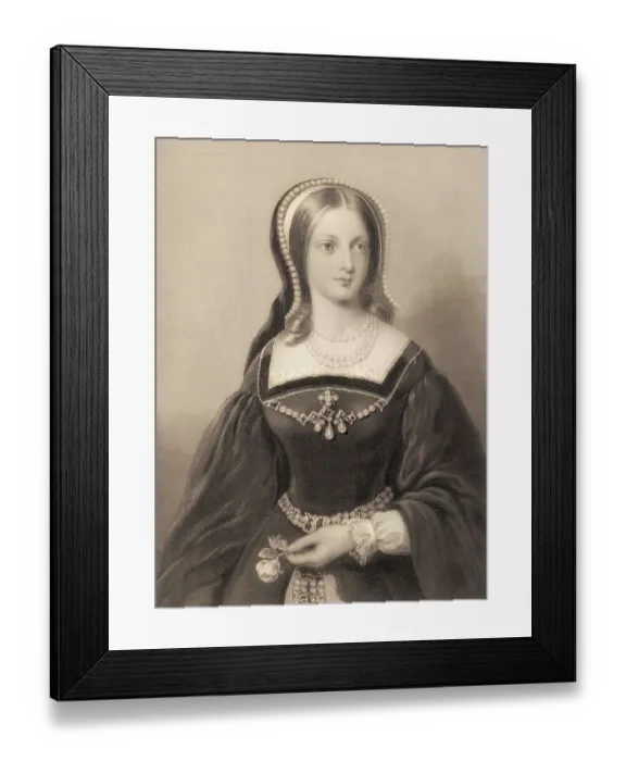 Framed Print : Lady Jane Grey, 1536, 1554, Queen of England