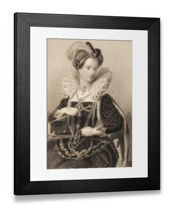 Framed Print : Elizabeth I, 1533 - 1603, Queen of England and Ireland