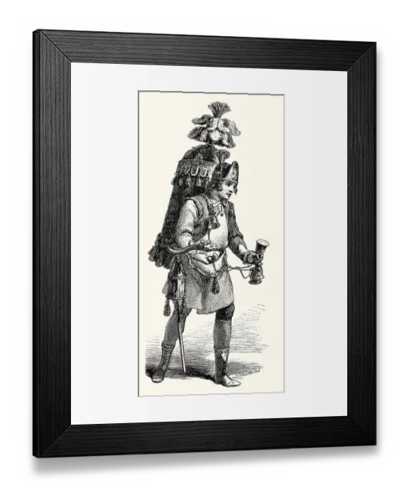 Framed Print : A man selling coconuts, Paris, France