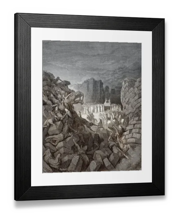 Framed Print : Battle of Jericho, Old Testament Framed Print : Battle of Jericho, Old Testament