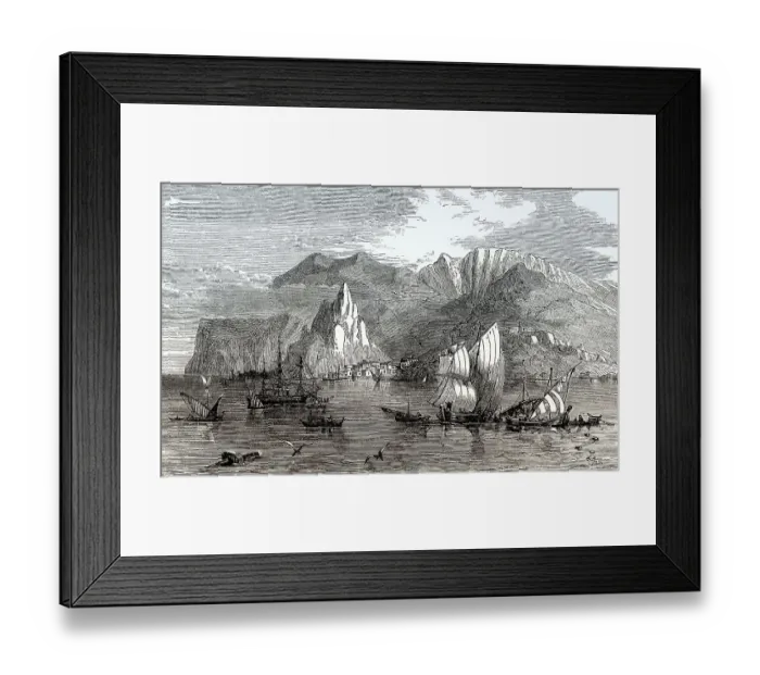 Framed Print : Historical view of Elba, Mediterranean island in Tuscany Framed Print : Historical view of Elba, Mediterranean island in Tuscany