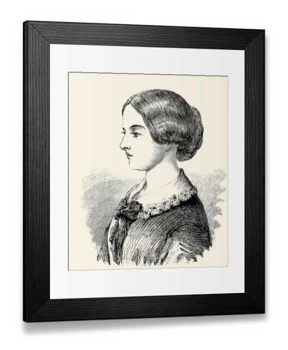 Framed Print : Florence Nightingale, 1820-1910 Framed Print : Florence Nightingale, 1820-1910
