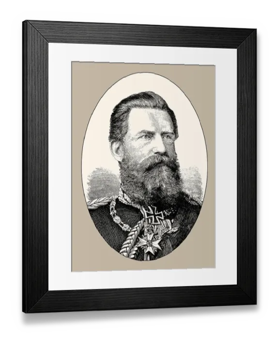Framed Print : Frederick III, Friedrich Wilhelm Nikolaus Karl of Prussia