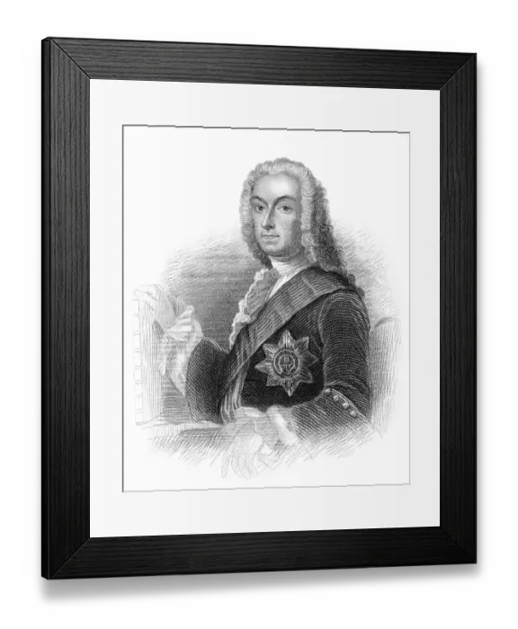 Framed Print : The Rt Hon. Richard Boyle, 3. Earl of Burlington und 4