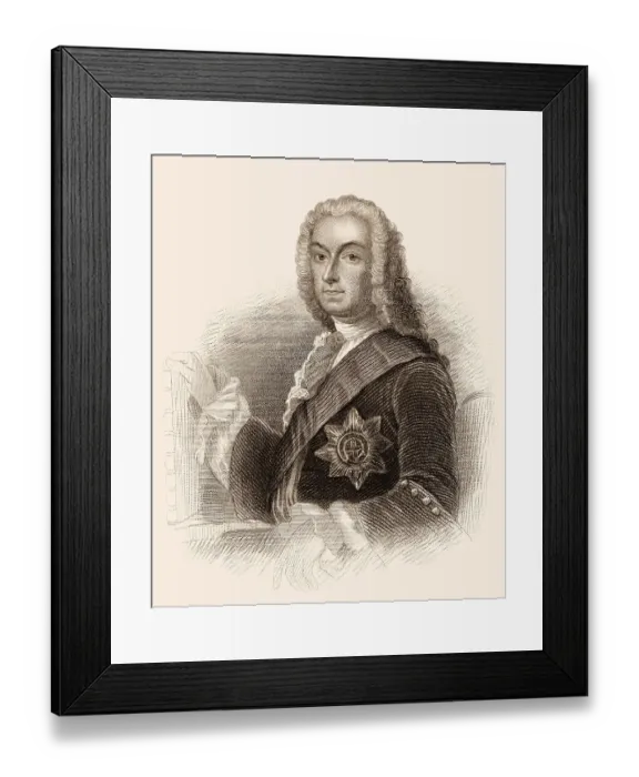 Framed Print : The Rt Hon. Richard Boyle, 3. Earl of Burlington und 4