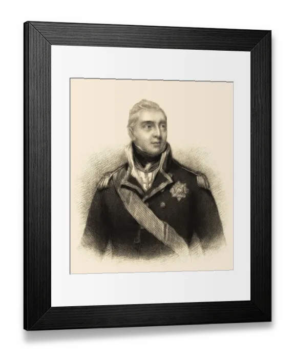 Framed Print : Admiral Edward Pellew, 1. Viscount Exmouth