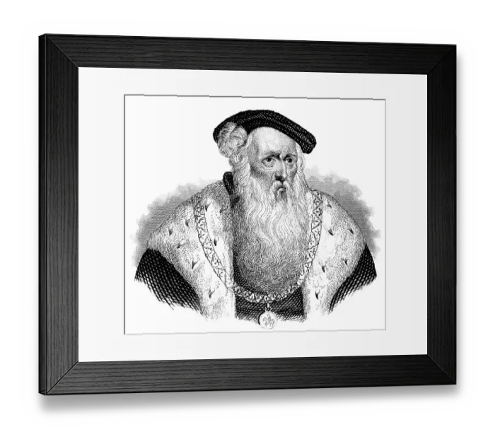 Framed Print : Portrait of Gustav I of Sweden
