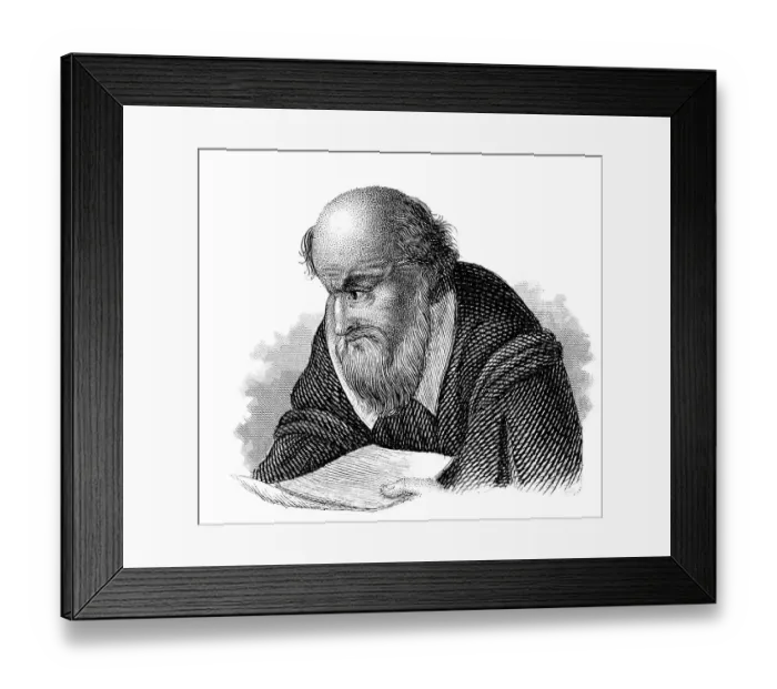 Framed Print : Cosmas of Prague or Kosmas Prassky
