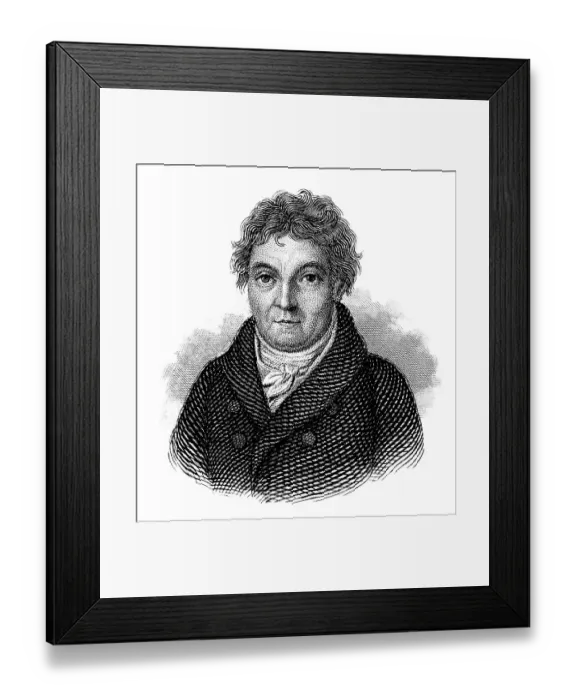 Framed Print : Johann Gottlieb Fichte, 1762 - 1814