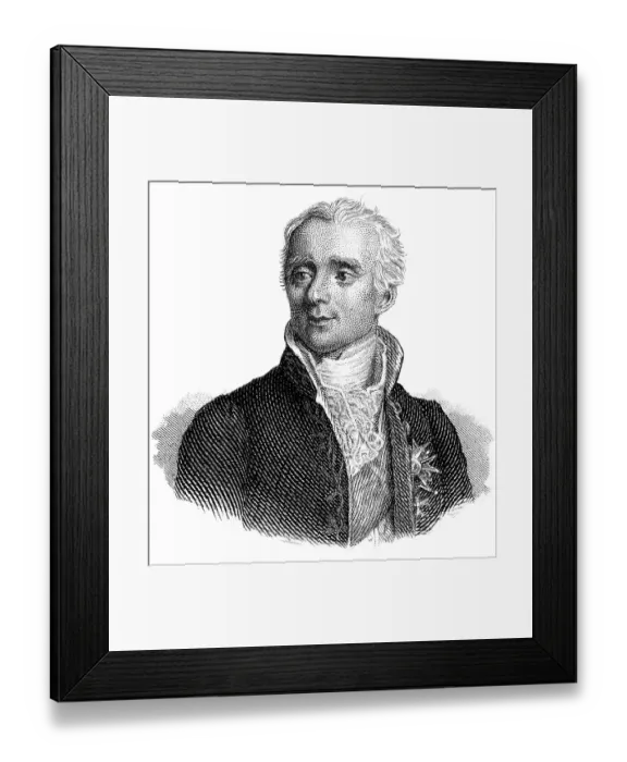 Framed Print : Portrait of Pierre-Simon, marquis de Laplace
