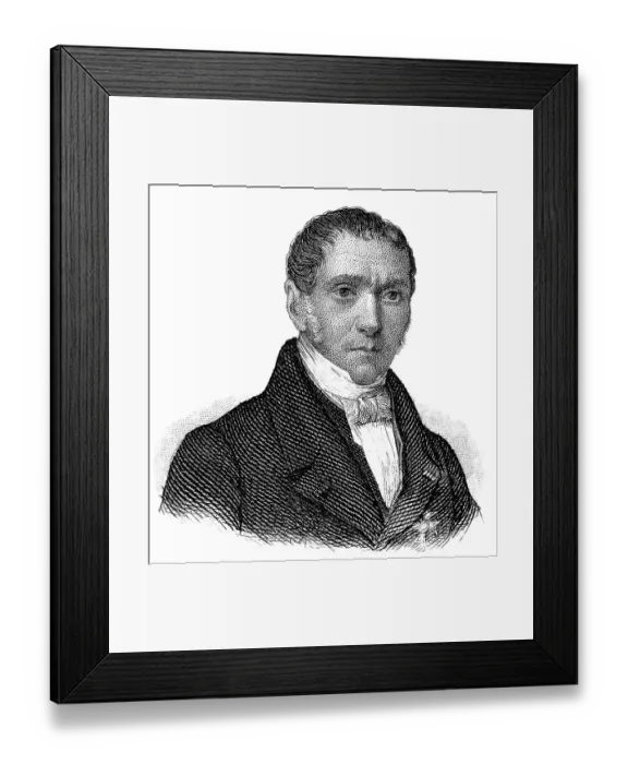 Framed Print : Portrait of Andre Marie Jean Jacques Dupin
