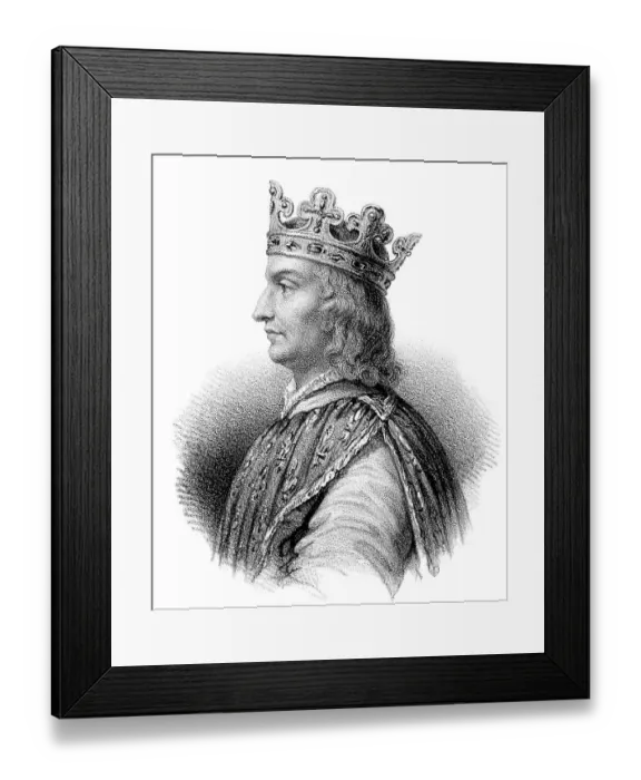 Framed Print : Philip II, called Philip Augustus