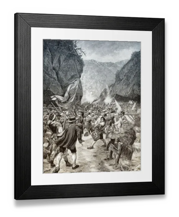 Framed Print : The Tyrolean Rebellion of 1809 Framed Print : The Tyrolean Rebellion of 1809