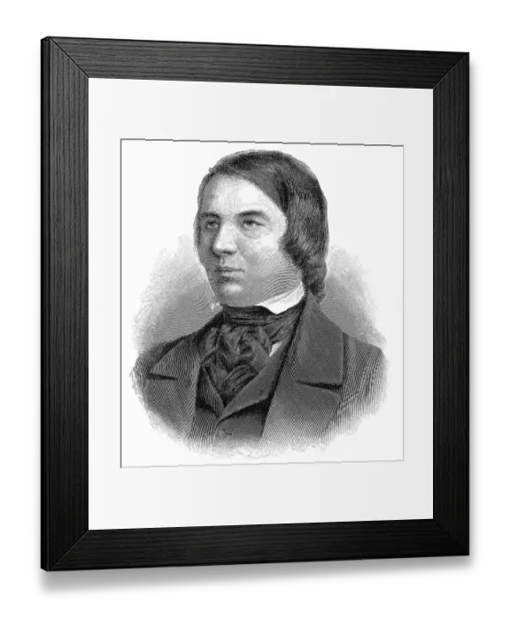 Framed Print : Robert Schumann, 1810 - 1856, a German composer and pianist of the Romantic Framed Print : Robert Schumann, 1810 - 1856, a German composer and pianist of the Romantic