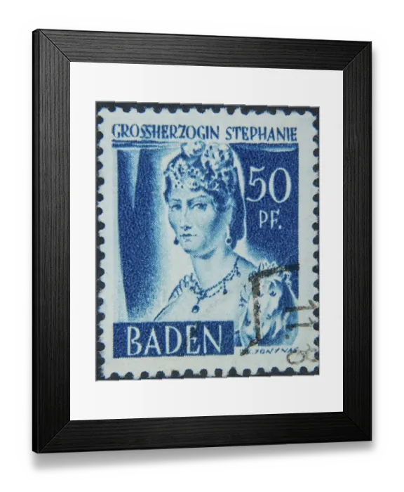 Framed Print : Stephanie, Grand Duchess of Baden (Stephanie Louise Adrienne de Beauharnais) 1789 - 1860)