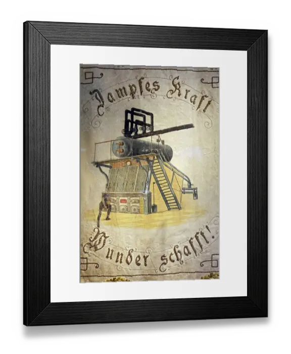 Framed Print : Historic union banner from 1899