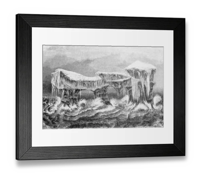 Framed Print : Iceberg in a roaring sea, Arctic Framed Print : Iceberg in a roaring sea, Arctic