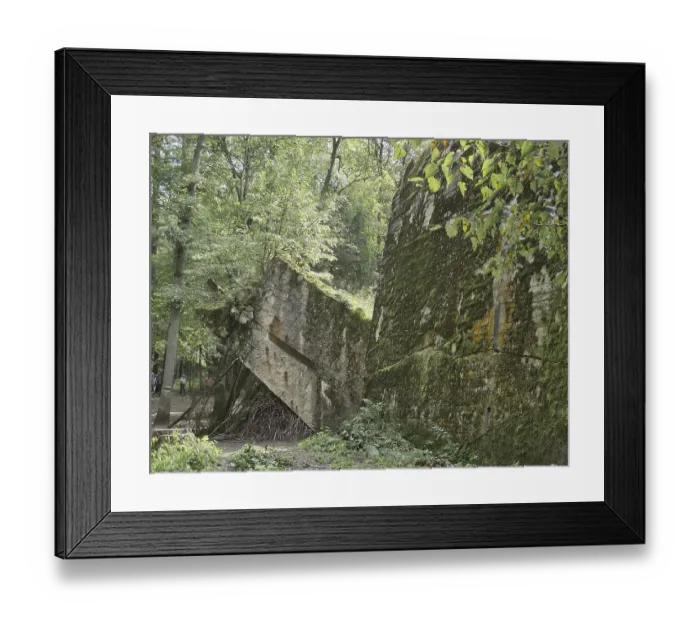 Framed Print : Ruins of the Wolf's Lair (also Wolf's Lair or Goerlitz)