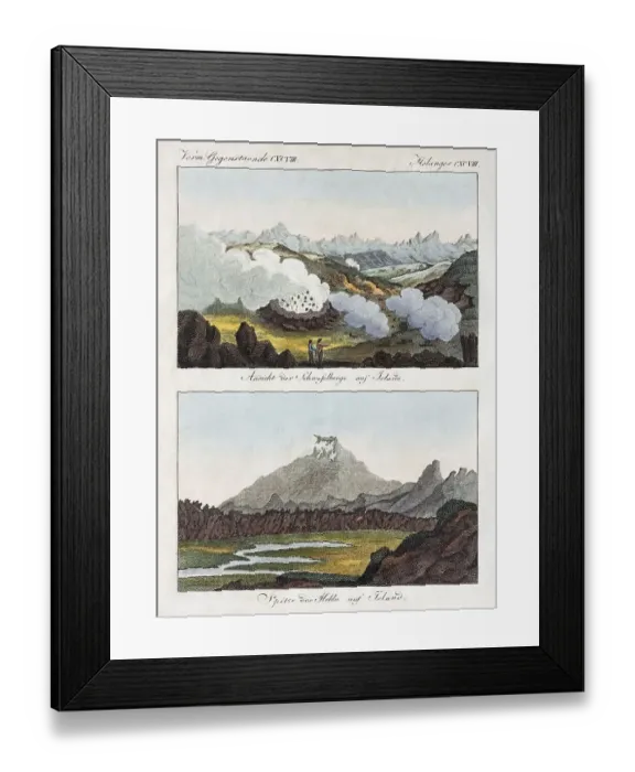 Framed Print : Sulphur Mountain and Volcano Hekla Framed Print : Sulphur Mountain and Volcano Hekla