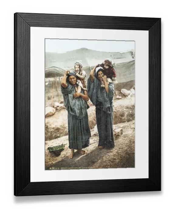 Framed Print : Bedouins or Bedouin women, Palestine