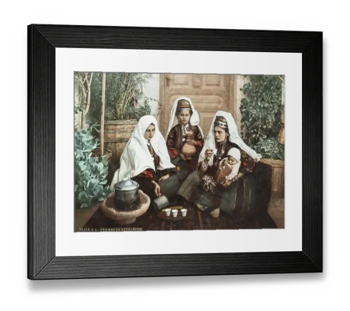 Framed Print : Women, Bethlehem, Palestine, Israel Framed Print : Women, Bethlehem, Palestine, Israel