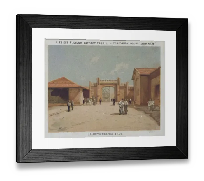 Framed Print : Series Industrial Plants, Meat Extract Factory