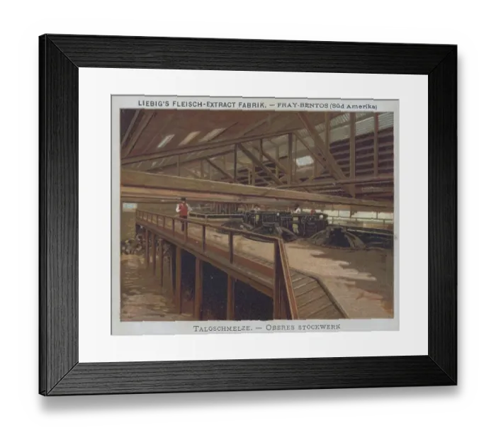 Framed Print : Series Industrial Plants, Meat Extract Factory