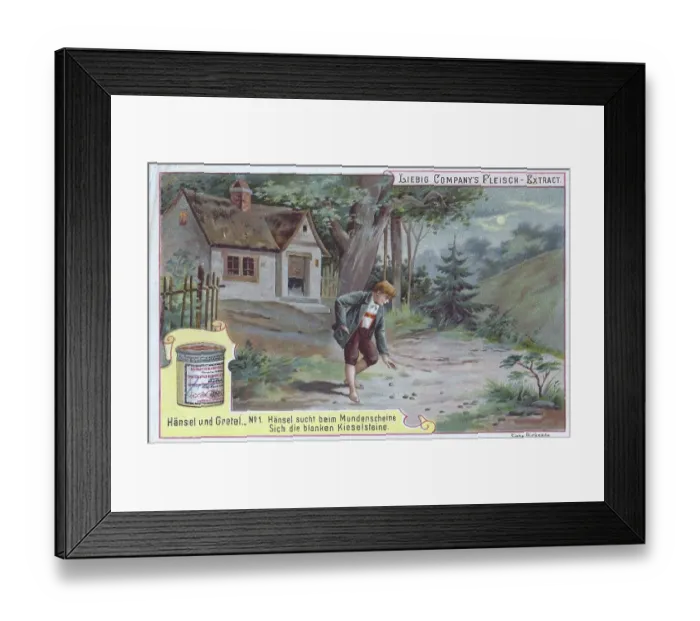 Framed Print : Fairy tale Hansel and Gretel series Framed Print : Fairy tale Hansel and Gretel series