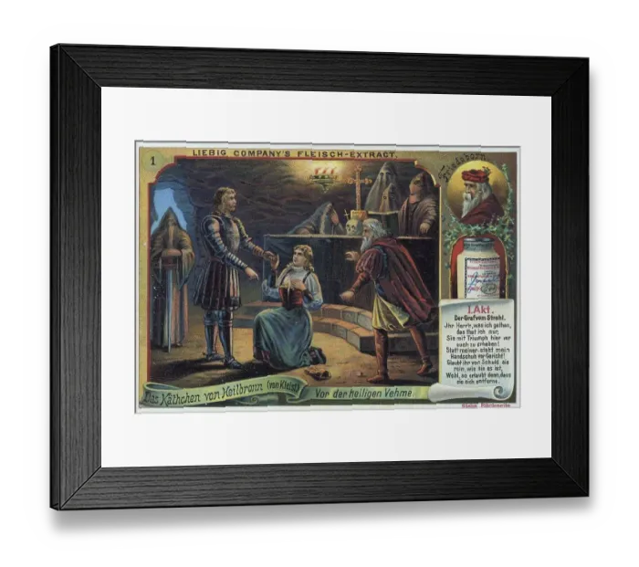 Framed Print : Series Das Kaethchen von Heilbronn (by Kleist) Framed Print : Series Das Kaethchen von Heilbronn (by Kleist)