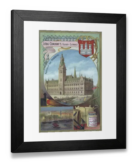 Framed Print : Series City Halls, City Hall of Hamburg