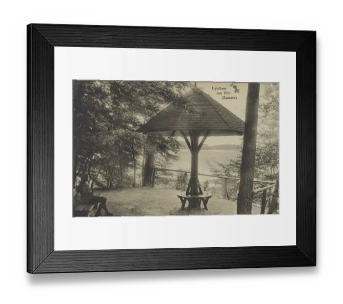 Framed Print : Air health resort Lychen, at the Zenssee