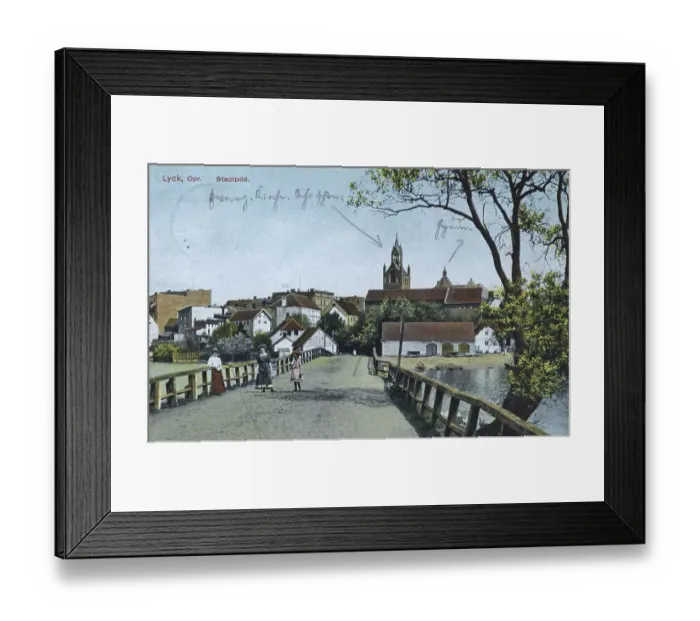 Framed Print : Townscape of Lyck, formerly East Prussia Framed Print : Townscape of Lyck, formerly East Prussia