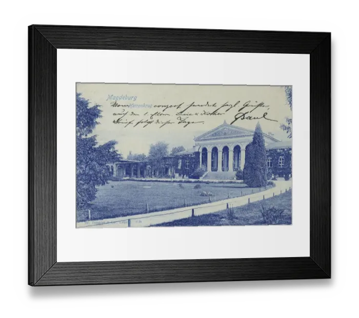 Framed Print : Herrenkrug in Magdeburg, Saxony-Anhalt