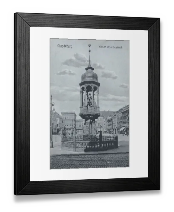 Framed Print : Emperor Otto Monument in Magdeburg