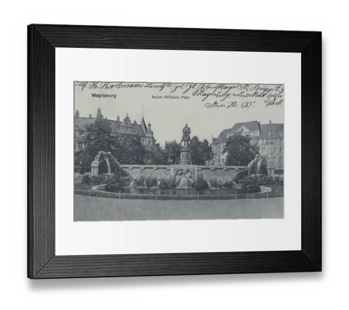 Framed Print : Kaiser Wilhelm Monument in Magdeburg