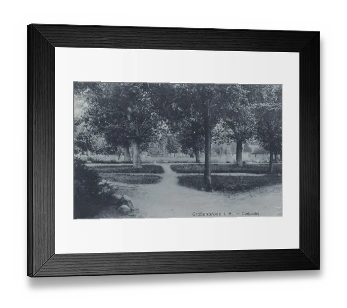 Framed Print : Grossenbrode i. H. Dorfpartie, Ostholstein