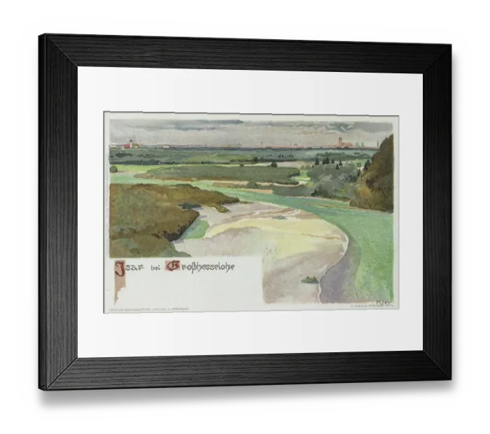 Framed Print : The Isar near Grosshesselohe, Bavaria Framed Print : The Isar near Grosshesselohe, Bavaria