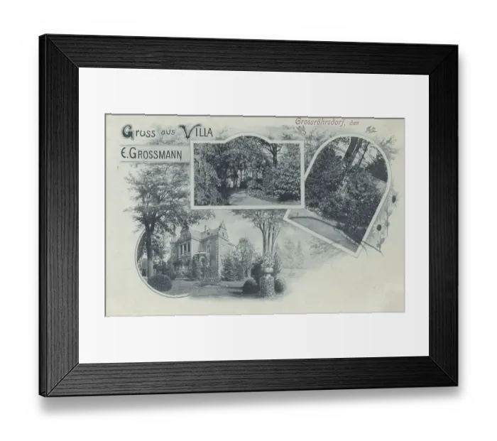 Framed Print : Grossroehrsdorf, Villa Grossmann Framed Print : Grossroehrsdorf, Villa Grossmann